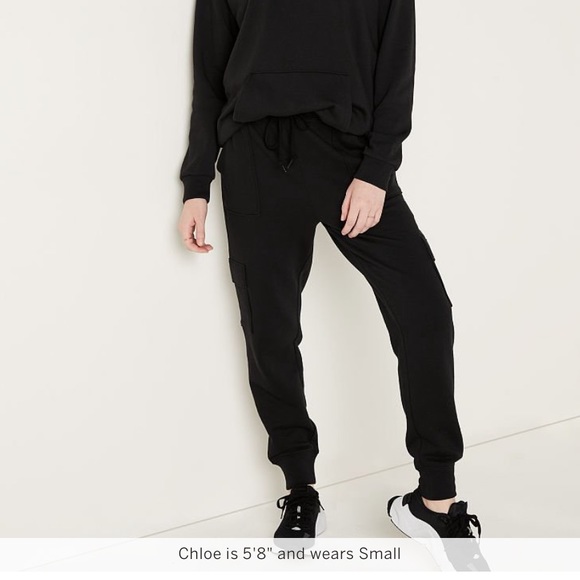 PINK Victoria’s Secret VS high waisted cargo joggers plum SMALL rare - Picture 7 of 11